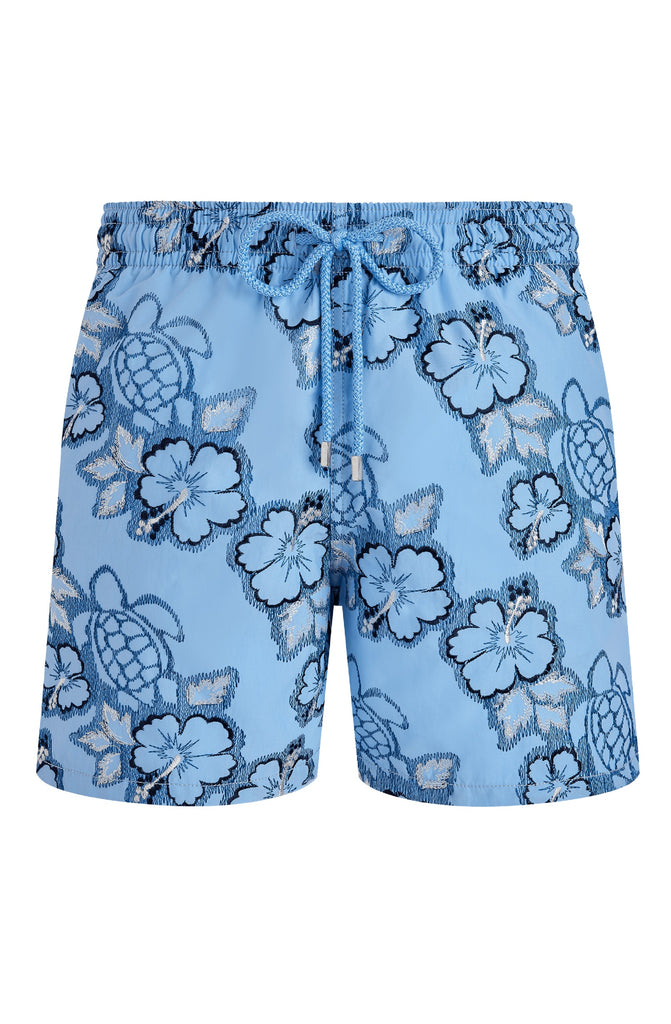 VILEBREQUIN Men Swim Shorts Embroidered Hibiscus - Limited Edition