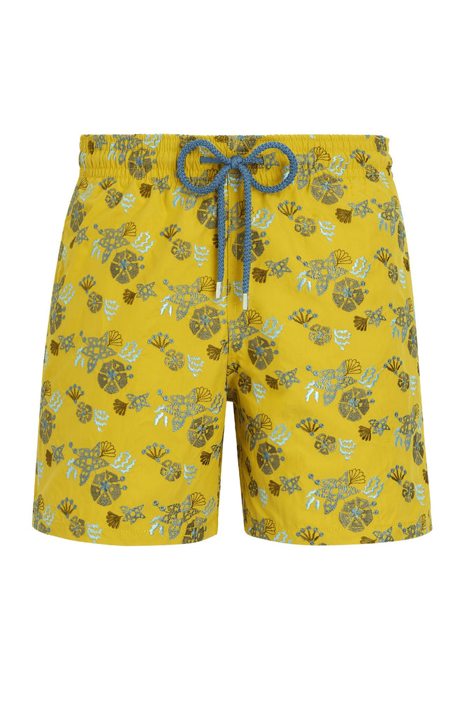VILEBREQUIN Men Swim Shorts Embroidered Flowers nd Shells - Limited Edition