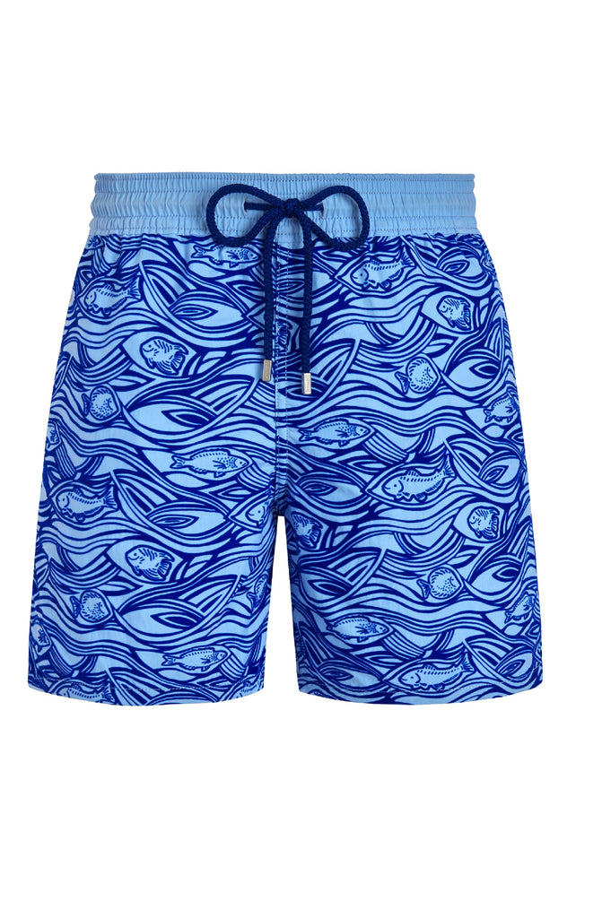 VILEBREQUIN Men Swim Shorts Flocked Aquarium