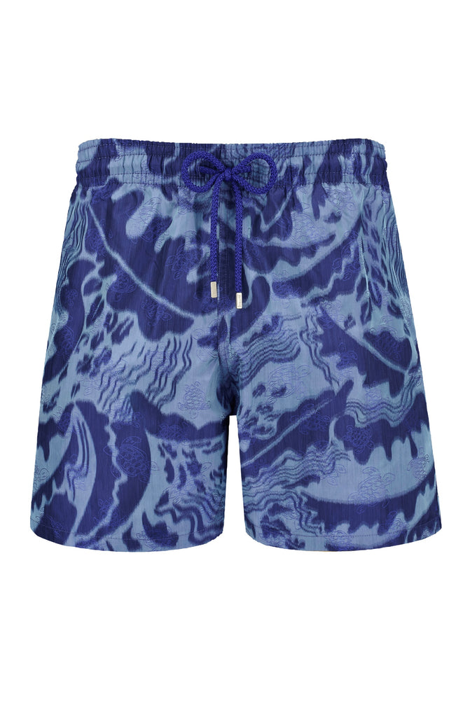 VILEBREQUIN Men Silk Swim Shorts Vagues - Vilebrequin x Maison Bucol