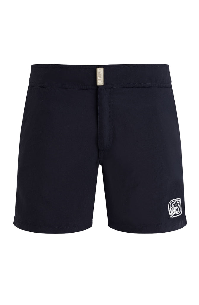 VILEBREQUIN Men Stretch Swim Shorts Flat Belt - Vilebrequin x Ines De La Fressange