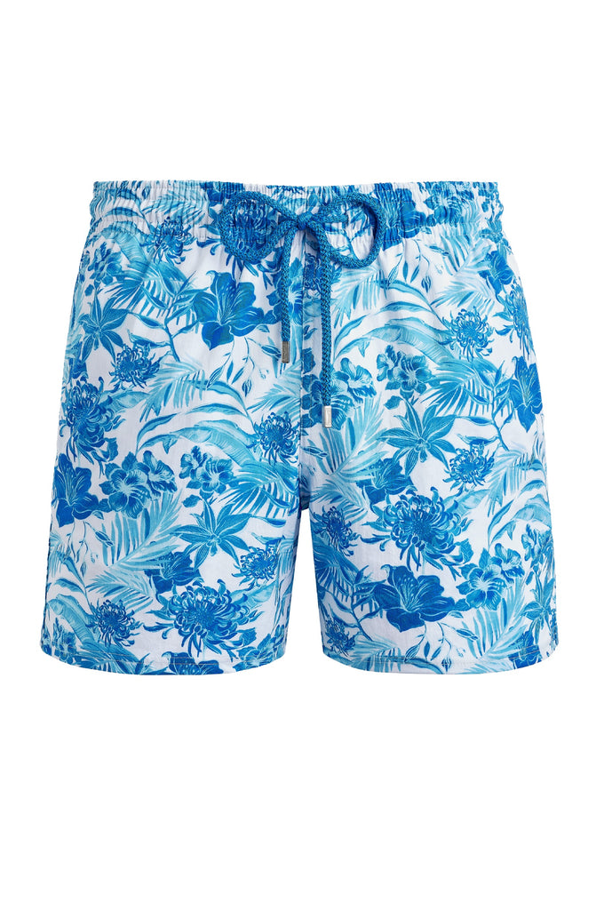 VILEBREQUIN Men Stretch Swim Shorts Tahiti Flowers