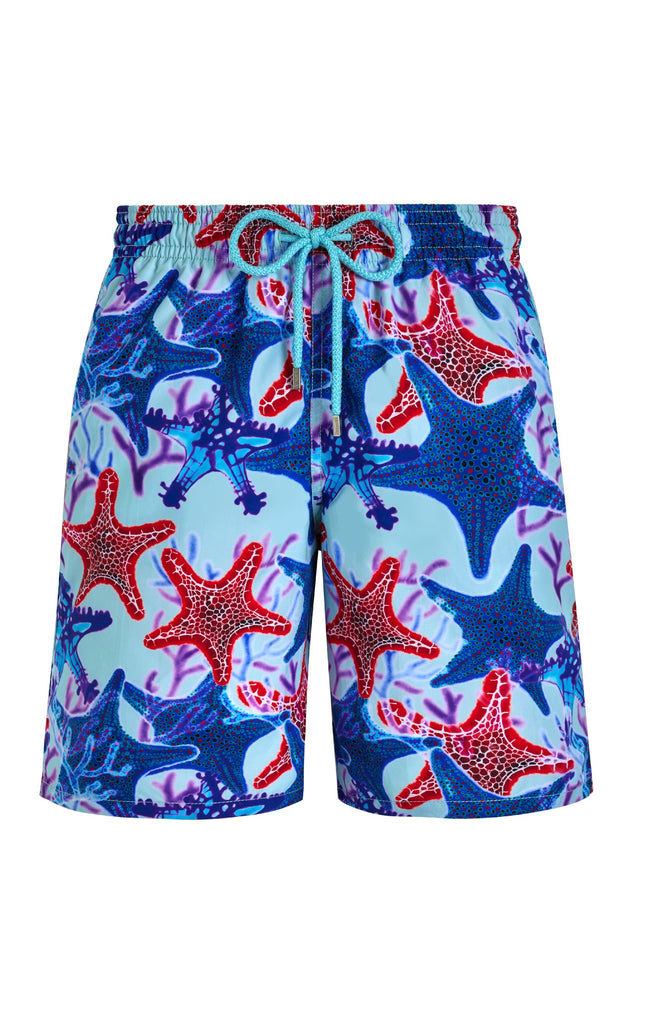 VILEBREQUIN Men Long Swim Shorts Glowed Stars