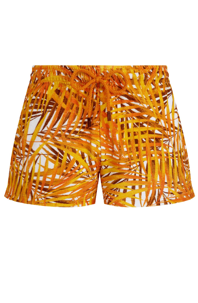 VILEBREQUIN Women Terry Shorts Palm Leaves