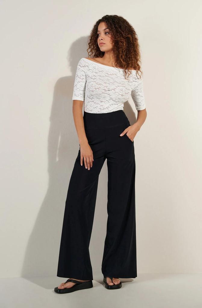 PAIN de SUCRE Penda High-waisted black trousers