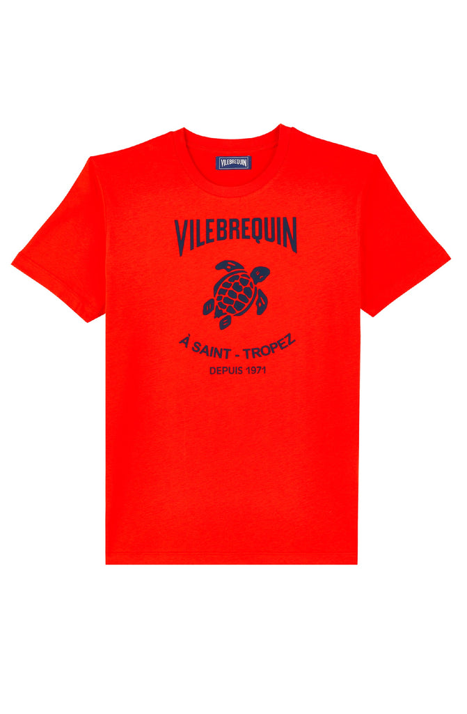 VILEBREQUIN Men Cotton T-Shirt Embossed Vilebrequin Logo