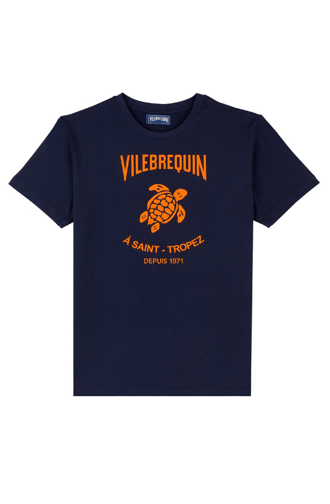 VILEBREQUIN Men Cotton T-Shirt Embossed Vilebrequin Logo