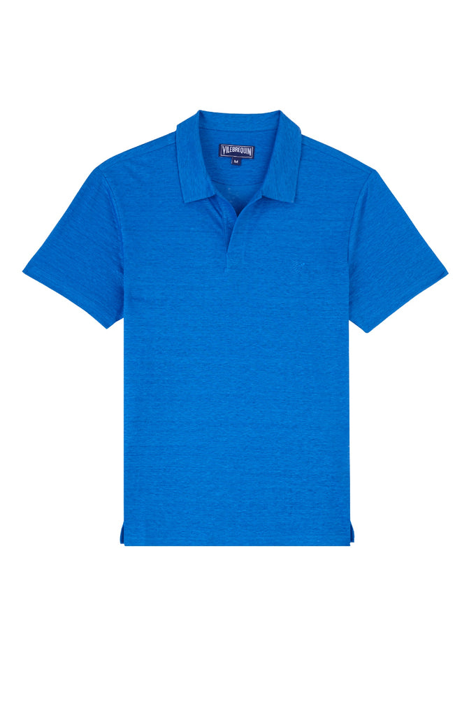 VILEBREQUIN Men Linen Jersey Polo Solid