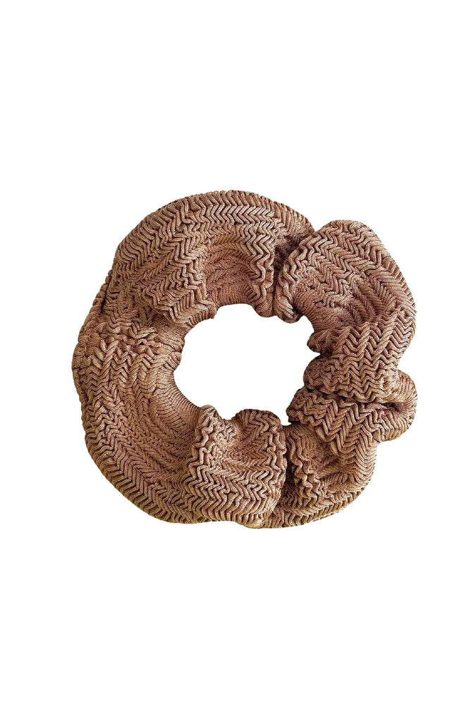 PARAMIDONNA Women Scrunchie Camel