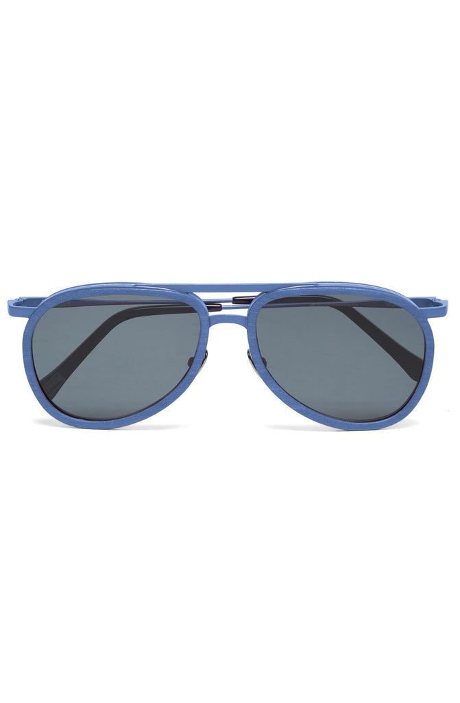 VILEBREQUIN Wood Aviator Sunglasses Solid - VBQ x Shelter