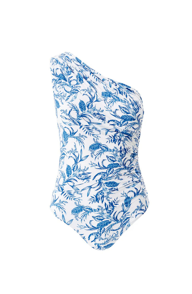 MELISSA ODABASH Arizona Blue Leaf Swimsuit