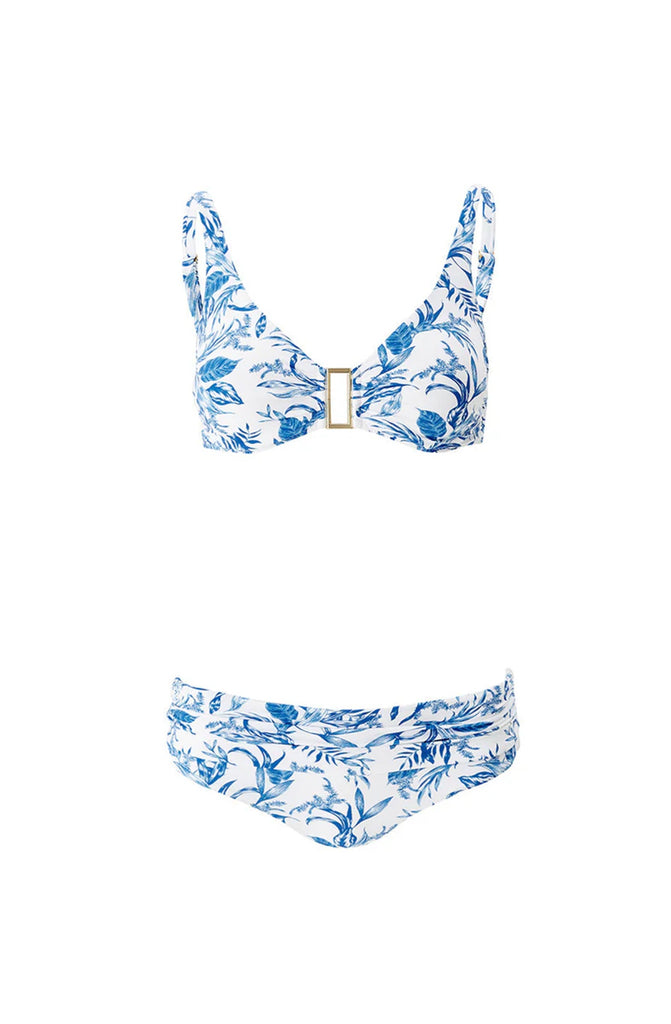 MELISSA ODABASH Bel Air Blue Leaf Bikini