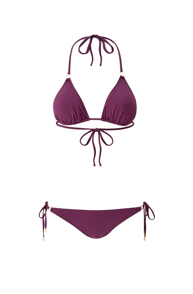 MELISSA ODABASH Cancun Bordeaux Bikini