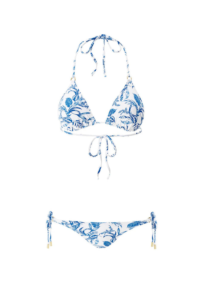 MELISSA ODABASH Key West Blue Leaf Bikini