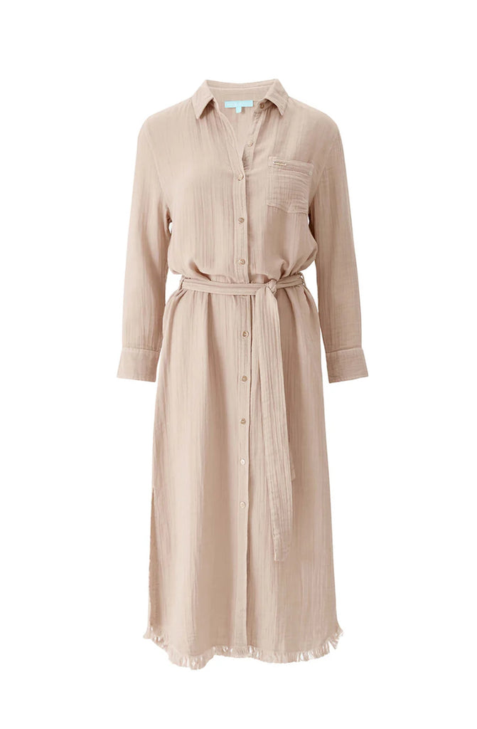 MELISSA ODABASH Margot Beige Dress