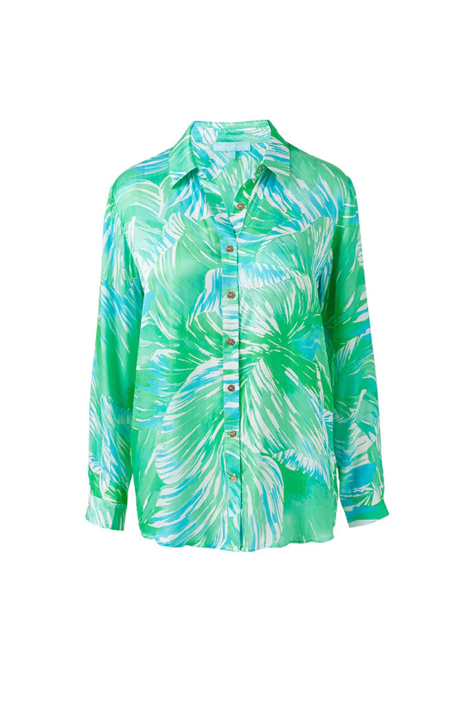 MELISSA ODABASH Millie Rainforest Button Down Shirts