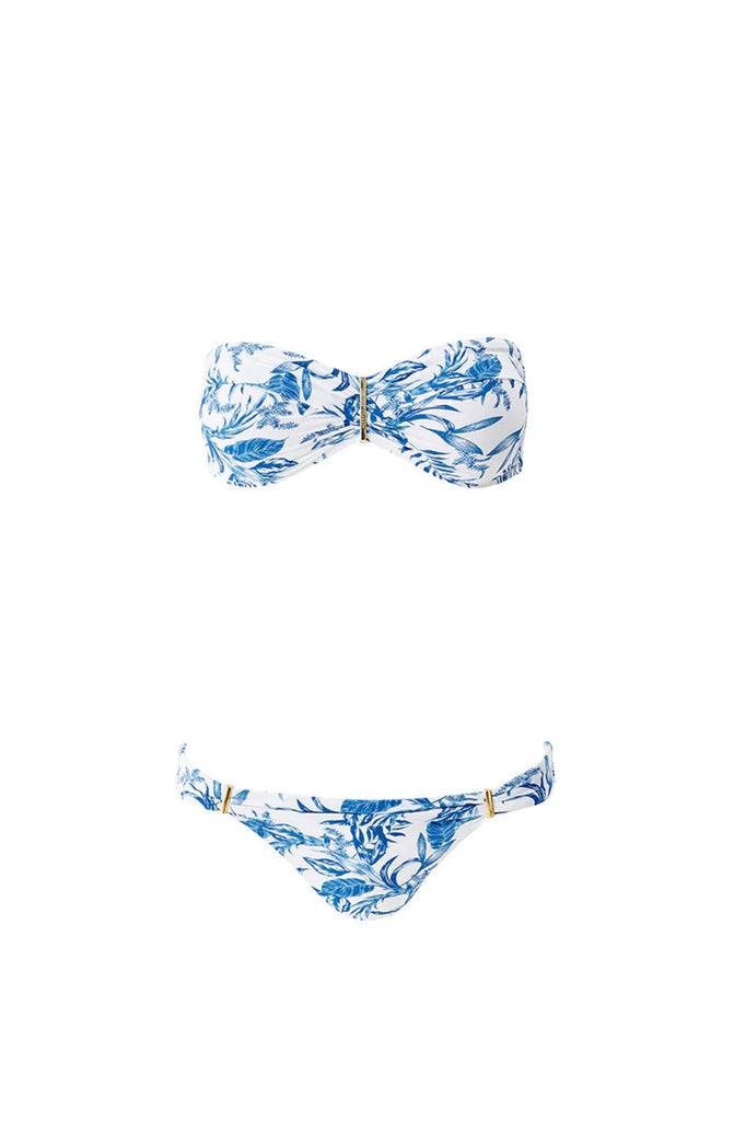 MELISSA ODABASH Positano Blue Leaf Bikini