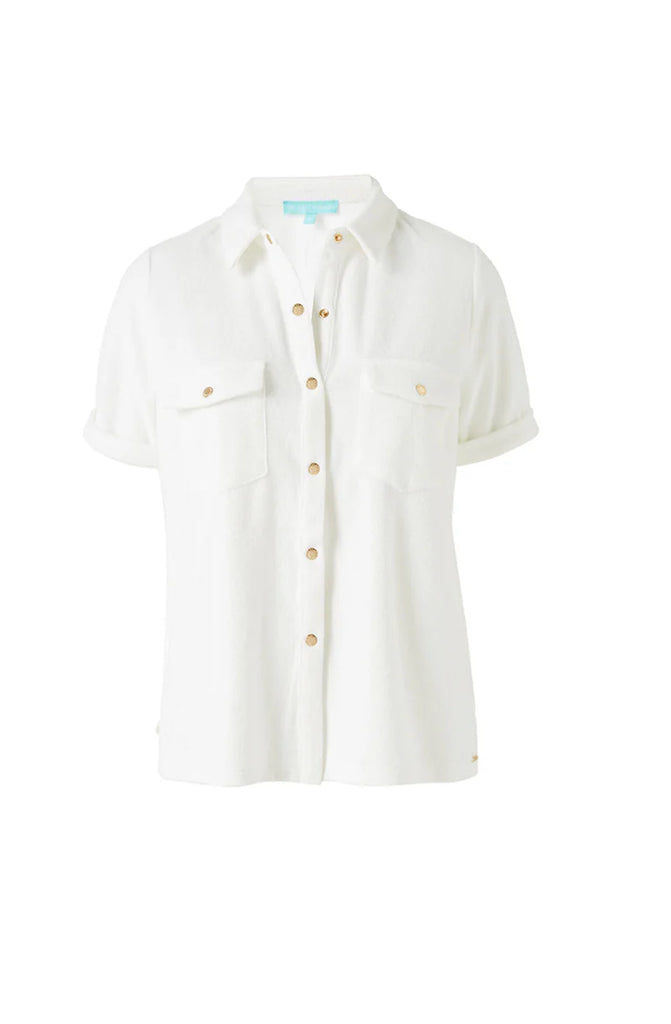 MELISSA ODABASH Tori White Shirt