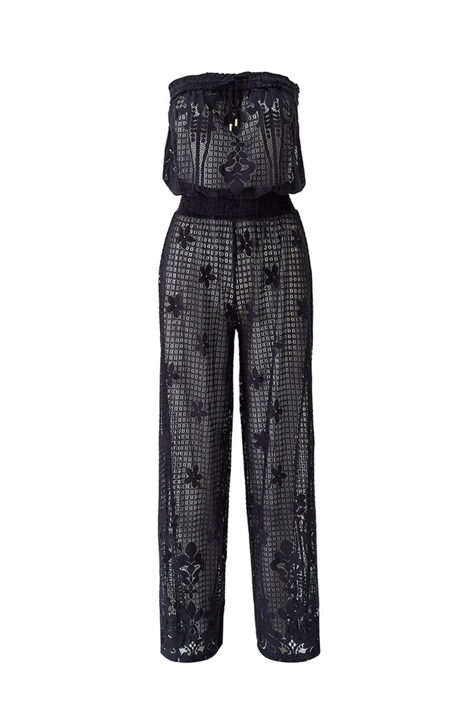 MELISSA ODABASH Viv Black Jumpsuit