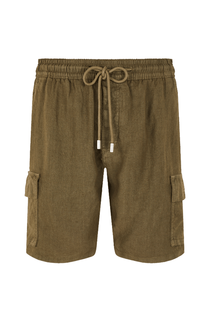 Vilebrequin - Baie Linen Cargo Shorts - Green Vilebrequin