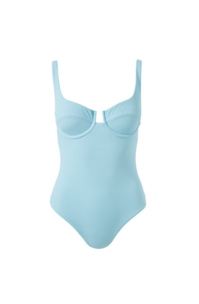 MELISSA ODABASH Sanremo Sky Rib Swimsuit